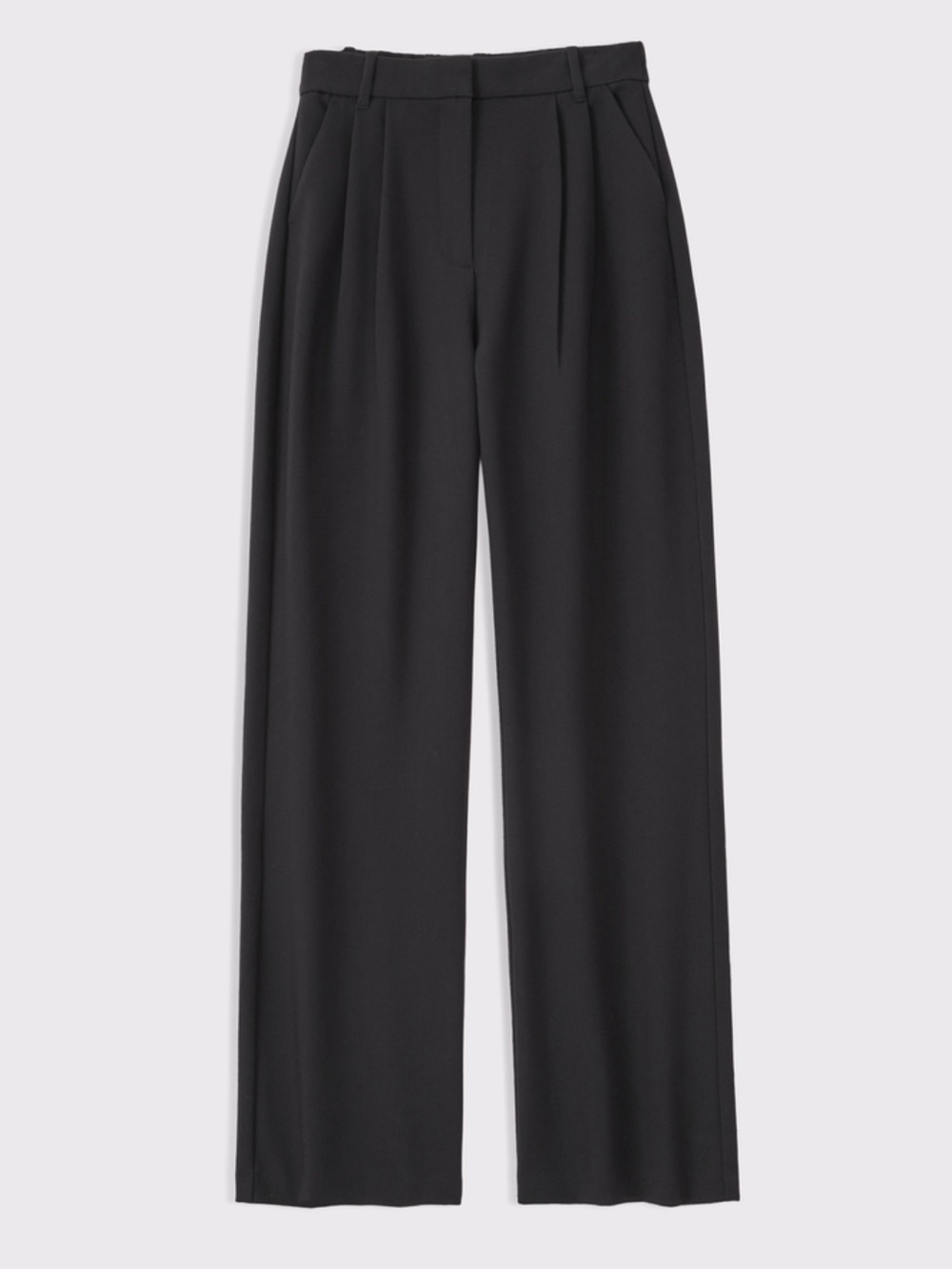 Abercrombie & Fitch Black Curve Love Wide-Leg Sloane Trousers - Picture 3 of 6
